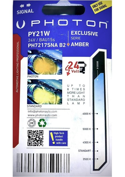 24V Amber 112 Ledli PY21W LED Exclusive Serisi (PH7219 Sna) fiyatları