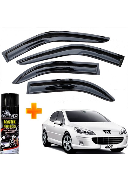 Peugeot 407 Mügen Cam Rüzgarlığı Sedan 2004 - 2010 Arası 4 Lü Takım +500ML Lastik Parlatıcı fiyatları