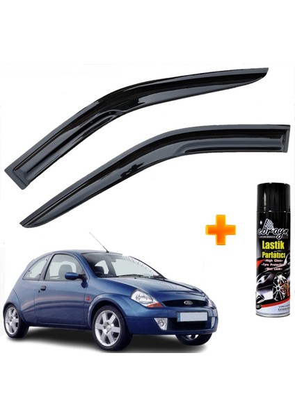Ford Ka Mügen Cam Rüzgarlığı 1997-2007 Arası Ön Iki Camlar 2 Li Takım +500ML Lastik Parlatıcı fiyatları