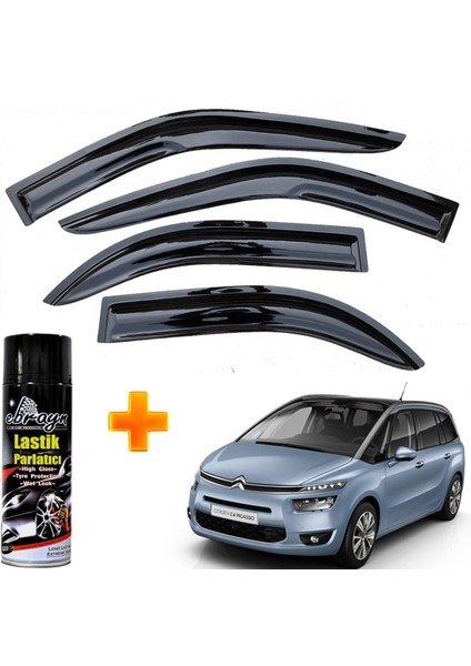 C4 Grand Picasso 7 Koltuk Mügen Cam Rüzgarlığı 2007-2012 Arası 4 Lü Takım +500ML Lastik Parlatıcı