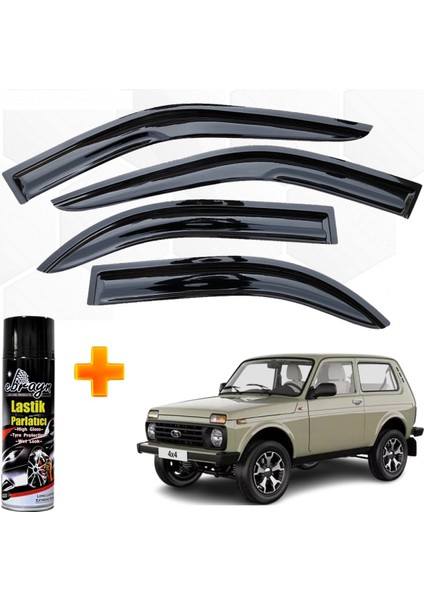 Lada Niva Mügen Cam Rüzgarlığı Tek Kapı Araç Tüm Kasalara Uyumlu 4 Lü Takım +500ML Lastik Parlatıcı fiyatları