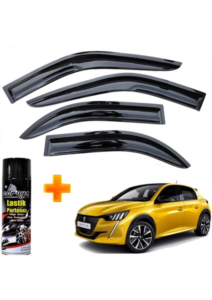 Peugeot 208 Mügen Cam Rüzgarlığı 2020 Sonrası 4 Lü Takım +500ML Lastik Parlatıcı fiyatları