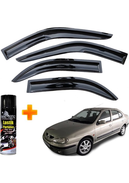 Renault Megane 1 Mügen Cam Rüzgarlığı Sedan 1996-2004 Arası 4 Lü Takım +500ML Lastik Parlatıcı fiyatları