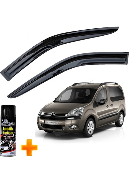 Berlingo Mügen Cam Rüzgarlığı 2008-2019 Arası 2 Li Takım +500ML Lastik Parlatıcı