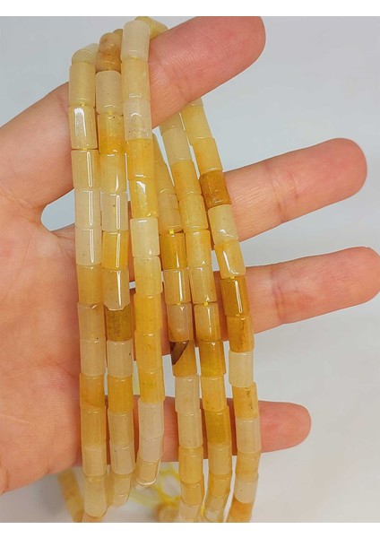 Akik Taşı Silindir Kesim 5.5x7.5mm Dizi (49308)