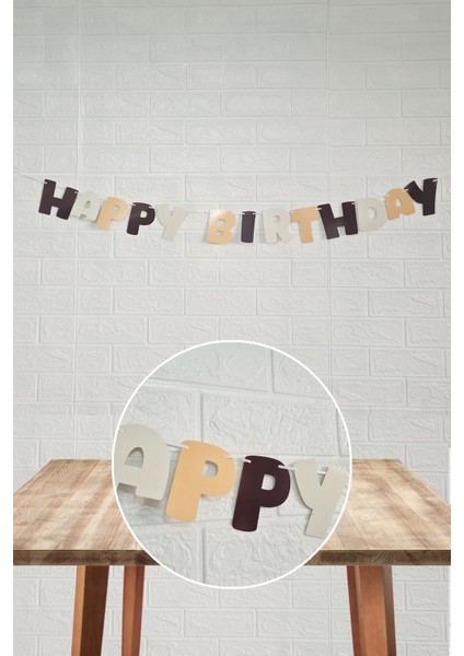 Retro Renkler Happy Birthday Banner Büyük Harfler Retro Doğum Günü Duvar Süsü fiyatları