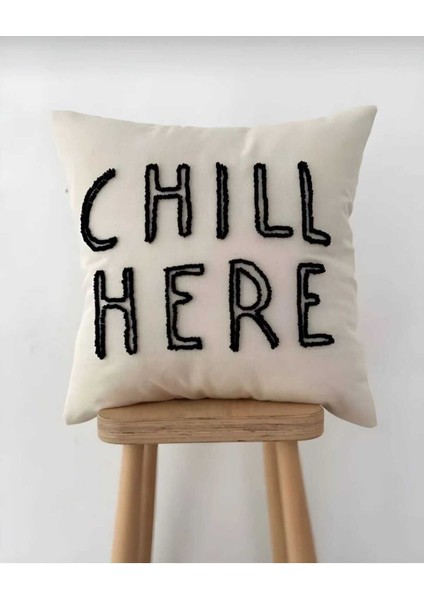 Punch Kırlent Kılıfı Chell Here Model