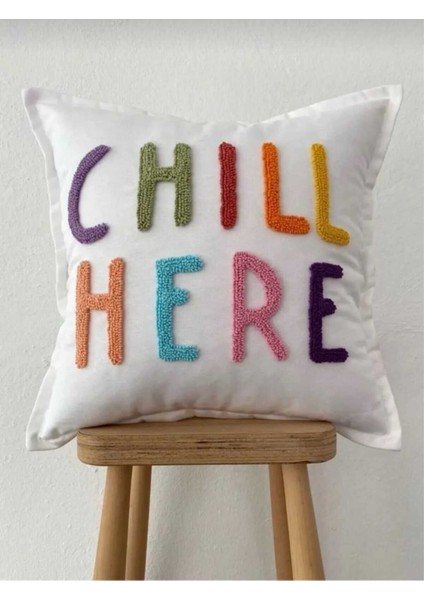 Punch Kırlent Kılıfı Chell Here Model