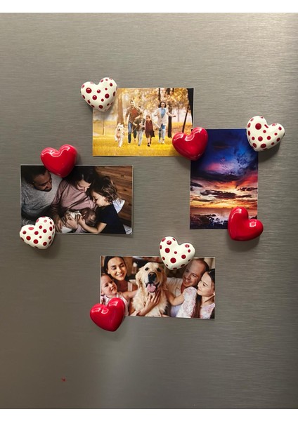 Magnet -Buzdolabı Magneti - Buzdolabı Süsü - 8’li Set Kalpli Magnet fiyatları