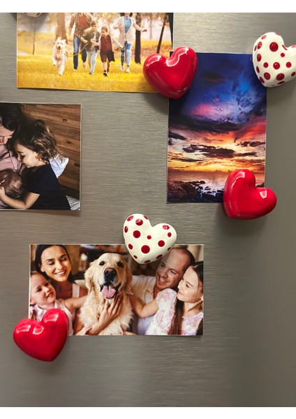 Magnet -Buzdolabı Magneti - Buzdolabı Süsü - 8’li Set Kalpli Magnet fırsatları