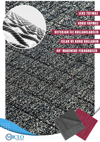 2 Adet - Zorkir Ovalama Bezi - Simli, Telli Bez 40X40 Kare Desen