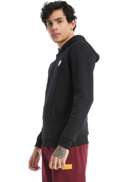 Lisanslı Kapüşonlu Siyah Sweatshirt fiyatları