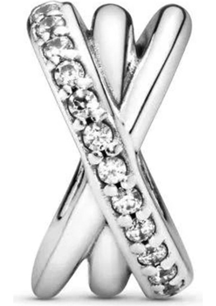 Taşlı Gümüş Charm NUR-BL00345