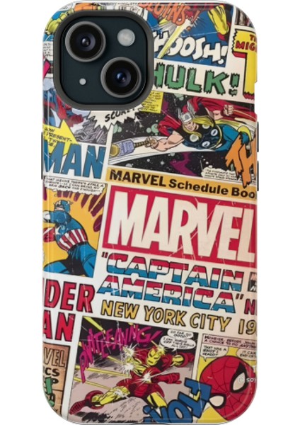 Apple iPhone SE(2016) Uyumlu Silikon Kılıf - Marvel Collage 2