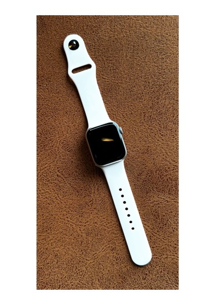 Apple Watch 5 Uyumlu 40MM Klasik Kordon Silikon Kayış Beyaz