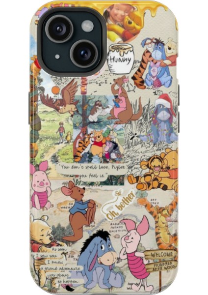 Apple iPhone 13 Uyumlu Silikon Kılıf - Winnie The Pooh 3