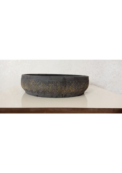 Bonsai ve Aranjmana Özel Taş Saksı Suya Karşı En Az 50 Yıl Dayanıklı