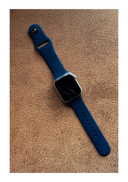 Apple Watch Se Uyumlu 40MM Klasik Kordon Silikon Kayış Lacivert