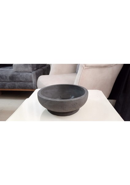 Beton Bonsai Saksısı Siyah Çift Taban indirimleri