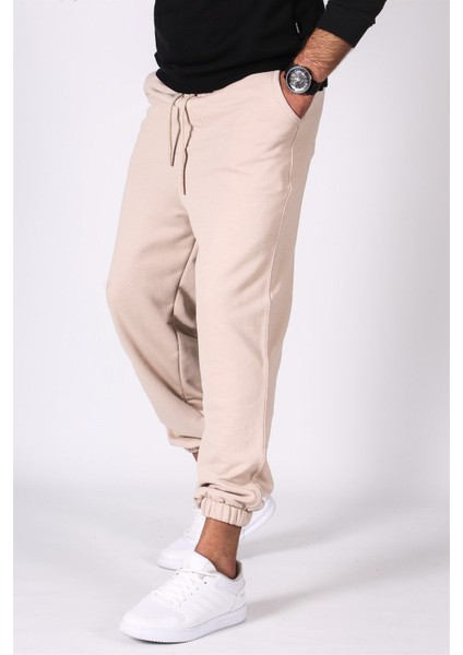 Erkek 3 Iplik Içi Pamuklu Paçası Lastikli Eşofman Altı