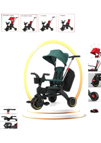 Trike Plus F3 Ebeveyn Kontrollü Katlanabilir Bisiklet