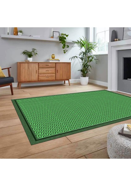 Dijital Baskılı Kaymaz Taban Yıkanabilir Jüt-Hasır Desen Mutfak Salon Halısı, V-Jüt-03-Yeşil, fiyatları