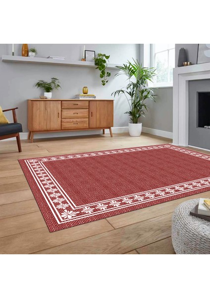Dijital Baskılı Kaymaz Taban Yıkanabilir Jüt-Hasır Desen Mutfak Salon Halısı, V-Jüt-20-Kırmızı, fiyatları