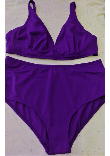 Toparlayıcı Bikini Takımı Büyük Beden Siyah