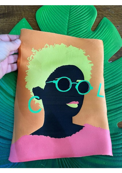 26X20 cm Tasarım Kız Görselli Aplike Dikiş Giyim Aksesuarı