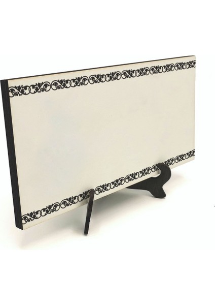 Geleneksel Hat Sanatı ile Mdf Üzerine Yazılı Masaüstü Isimlik fırsatları