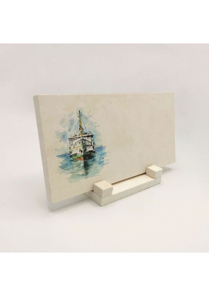 Geleneksel Hat Sanatı ile Doğal Taş Üzerine Yazılı Masaüstü Isimlik fırsatları