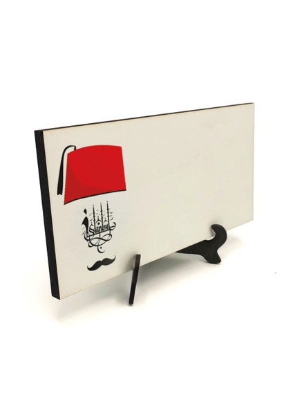 Geleneksel Hat Sanatı ile Mdf Üzerine Yazılı Masaüstü Isimlik fırsatları