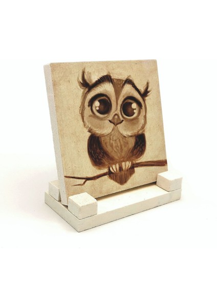 Baykuşbaskılı Doğaltaş Masaüstlük