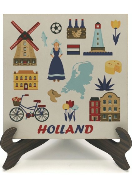 Hollanda Sembolleribaskılı Mdf Masaüstlük fiyatları