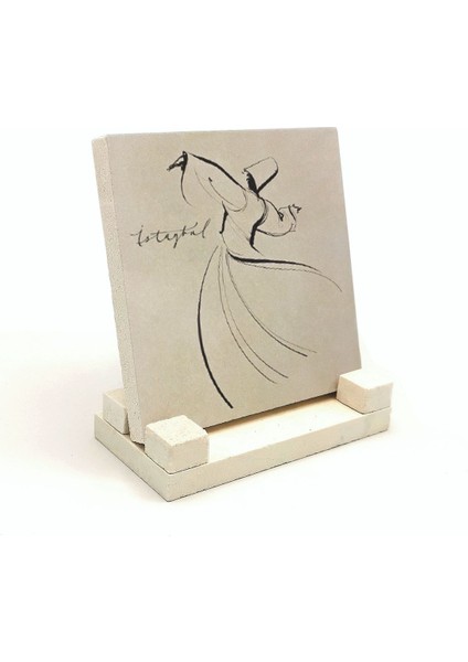 Semazen Baskılı Doğaltaş Masaüstlük