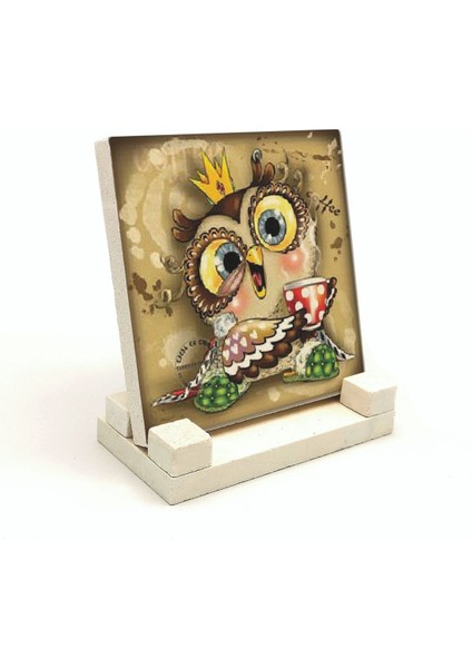 Baykuşbaskılı Doğaltaş Masaüstlük