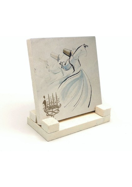 Semazen Baskılı Doğaltaş Masaüstlük