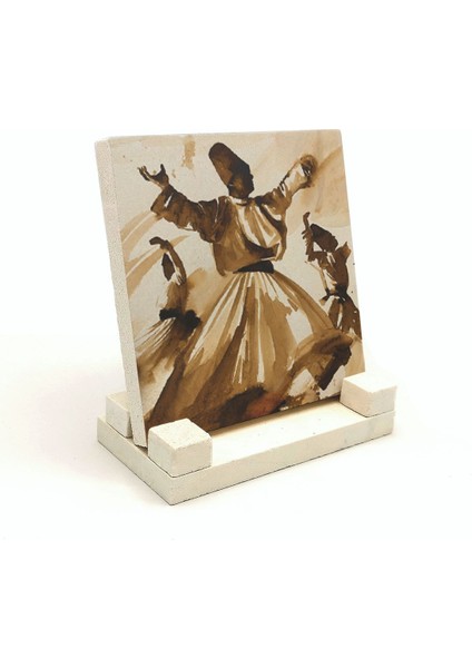 Semazen Baskılı Doğaltaş Masaüstlük