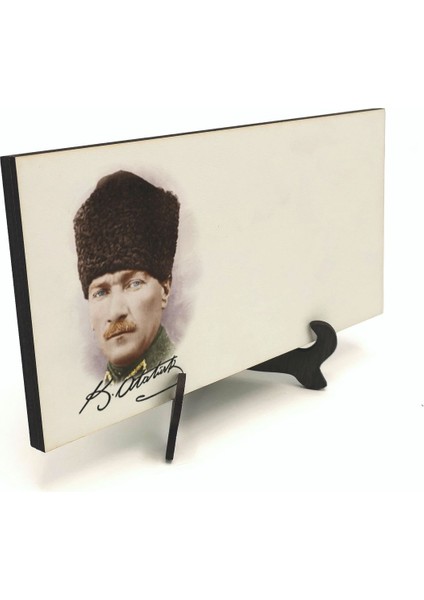 Geleneksel Hat Sanatı ile Mdf Üzerine Yazılı Masaüstü Isimlik