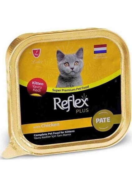 Reflex Plus Pate Tavuklu Yavru Kedi Maması 85 gr x 6 Adet