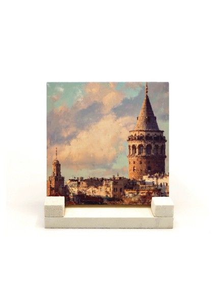 Galata Kulesibaskılı Doğaltaş Masaüstlük fiyatları