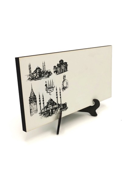 Geleneksel Hat Sanatı ile Mdf Üzerine Yazılı Masaüstü Isimlik fırsatları