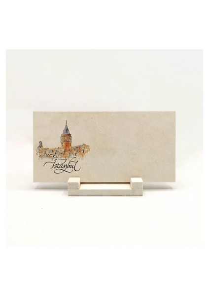 Geleneksel Hat Sanatı ile Doğal Taş Üzerine Yazılı Masaüstü Isimlik indirimleri