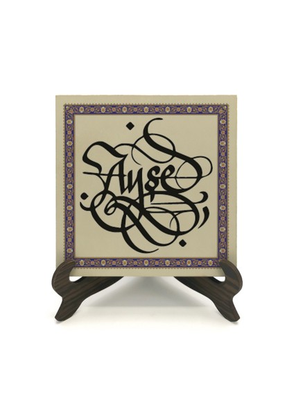 Geleneksel Hat Sanatı ile Mdf Üzerine Yazılı Masaüstü Isimlik fiyatları