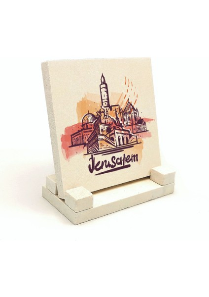 Kudüs Görselibaskılı Doğaltaş Masaüstlük