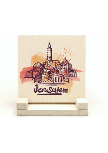 Kudüs Görselibaskılı Doğaltaş Masaüstlük fiyatları