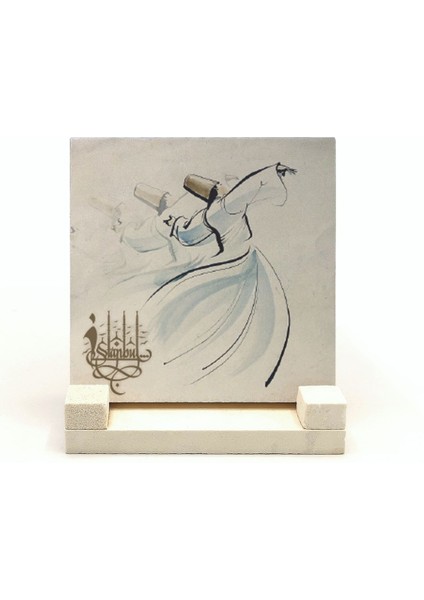 Semazen Baskılı Doğaltaş Masaüstlük fiyatları