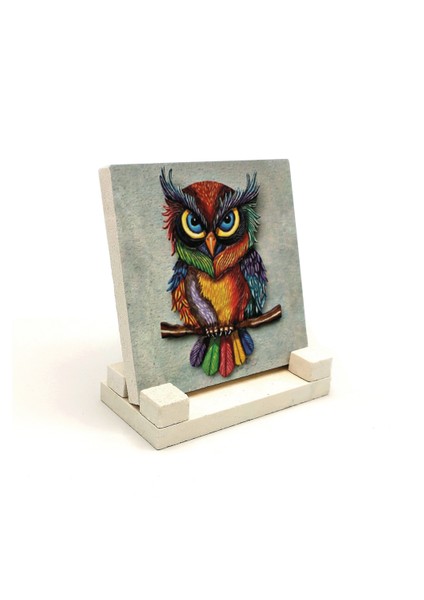 Baykuşbaskılı Doğaltaş Masaüstlük