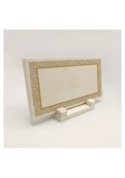 Geleneksel Hat Sanatı ile Doğal Taş Üzerine Yazılı Masaüstü Isimlik fırsatları