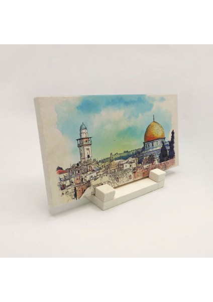 Kudüsbaskılı Doğaltaş Masaüstlük